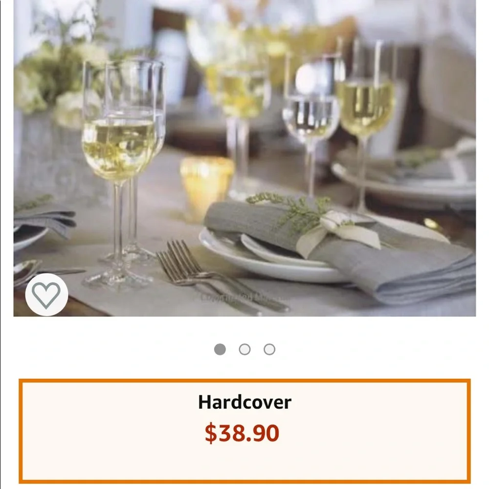 NWT Williams-Sonoma Entertaining: Dinner Parties Hardcover 143 pages